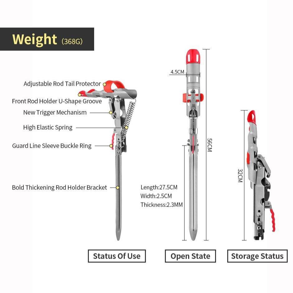 Catcher Auto saver - Spring Fishing Rod Holder