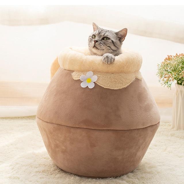 CozyPot - 3 In 1 Cave and Bed Cat Pillow Transforming